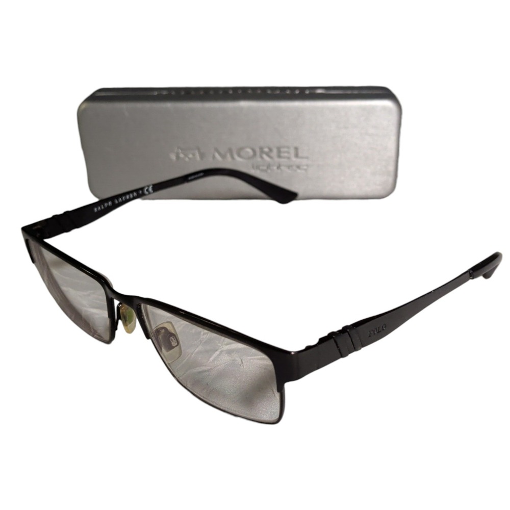 Polo Ralph Lauren Eyeglasses Black Metal Rectangular PH1147 9038 54 16 145